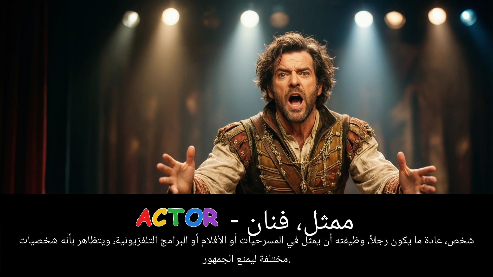 Arabic Illustration for actor